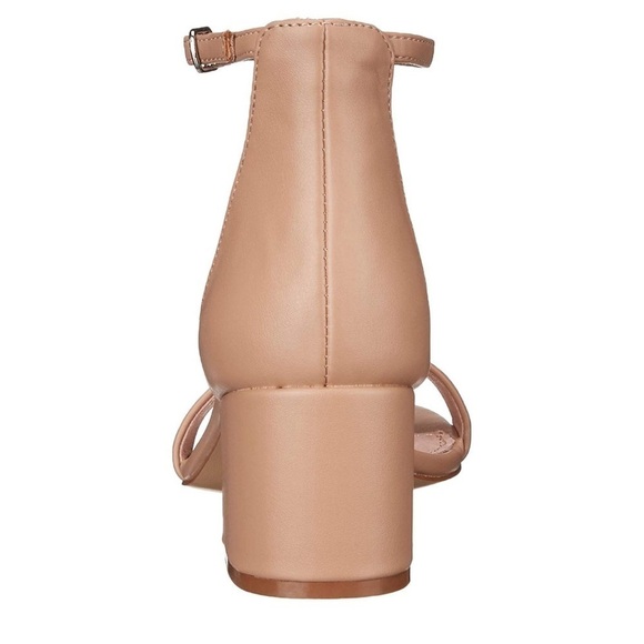 Steve Madden Irenee block heel ankle strap tan sandals Sz 10 faux leather - Picture 15 of 15